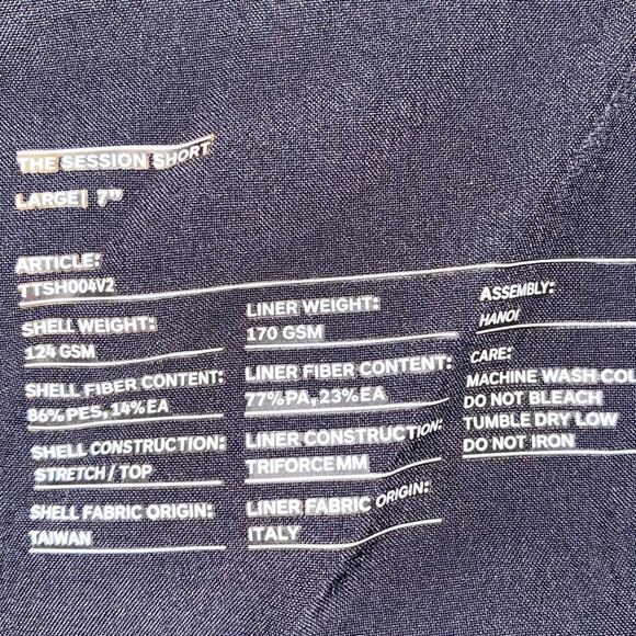 Ten Thousand $69 BLK Mens The Session Short Lined sz LG 7” EUC - Picture 4 of 16